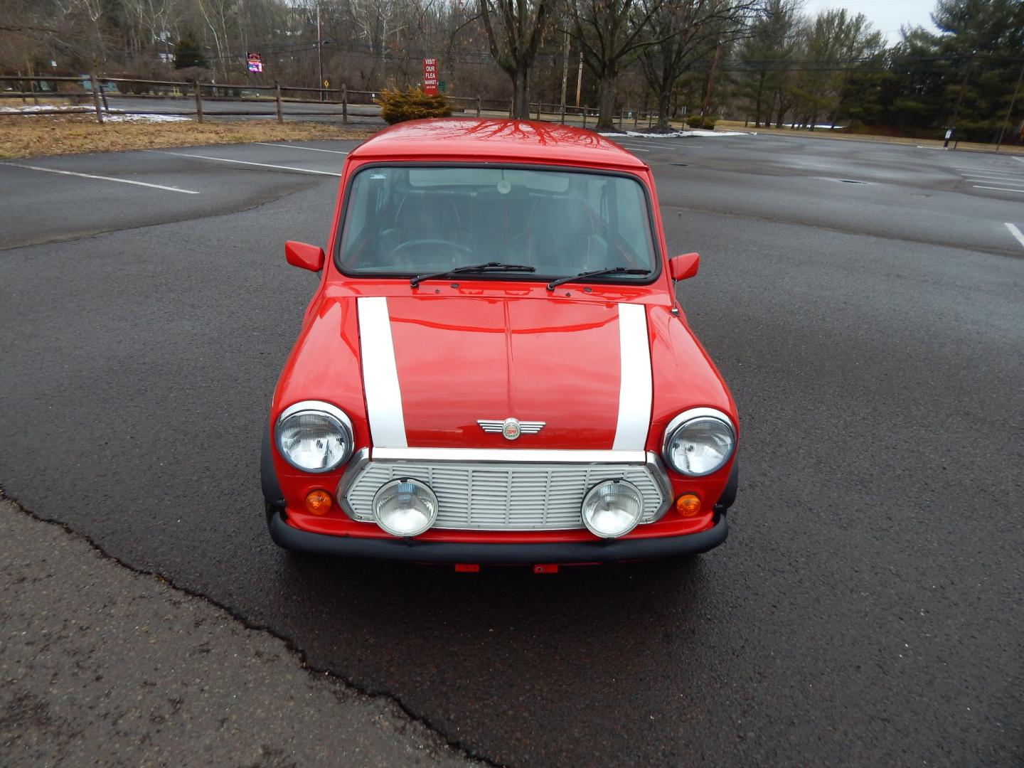 1981 RED /Black Cloth Austin Mini Cooper (AA25AU11248) with an 1275 CC engine, 4 speed manual transmission, located at 6528 Lower York Road, New Hope, PA, 18938, (215) 862-9555, 40.358707, -74.977882 - Very cool, great driving 1981 Austin Mini-Cooper. We believe it is a 1981 due to the rear taillights. The title shows it as a 1969 model year, however the cars built in the 1960s had outside door hinges. Also , the windows were sliding instead of the roll up windows this vehicle has.. Red/ whit - Photo#7